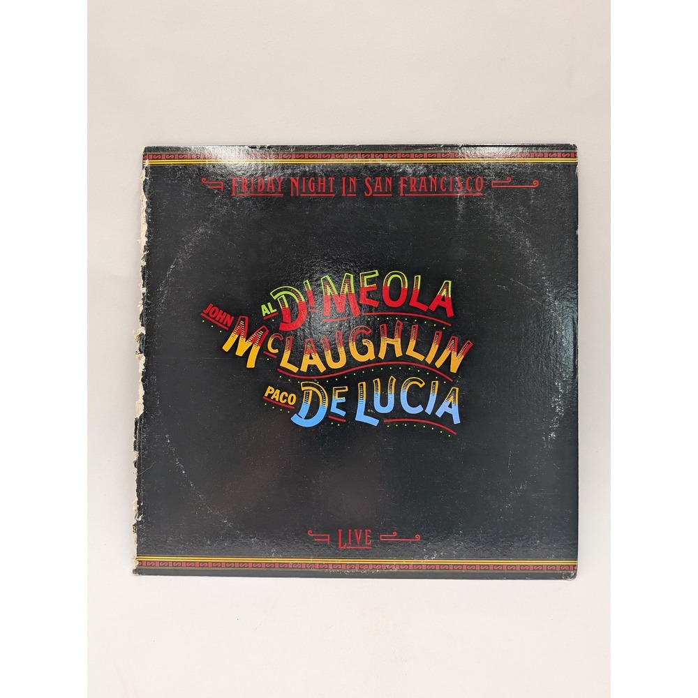 Al Di Meola John McLaughlin Paco De Lucia Friday Night In San Francisco Vinyl LP